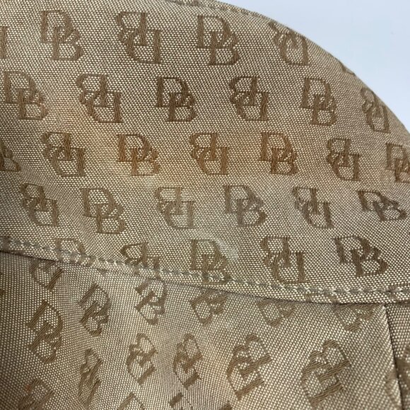DOONEY & BOURKE Bucket Hat Beige Monogram All Over Print Size M - Picture 10 of 10